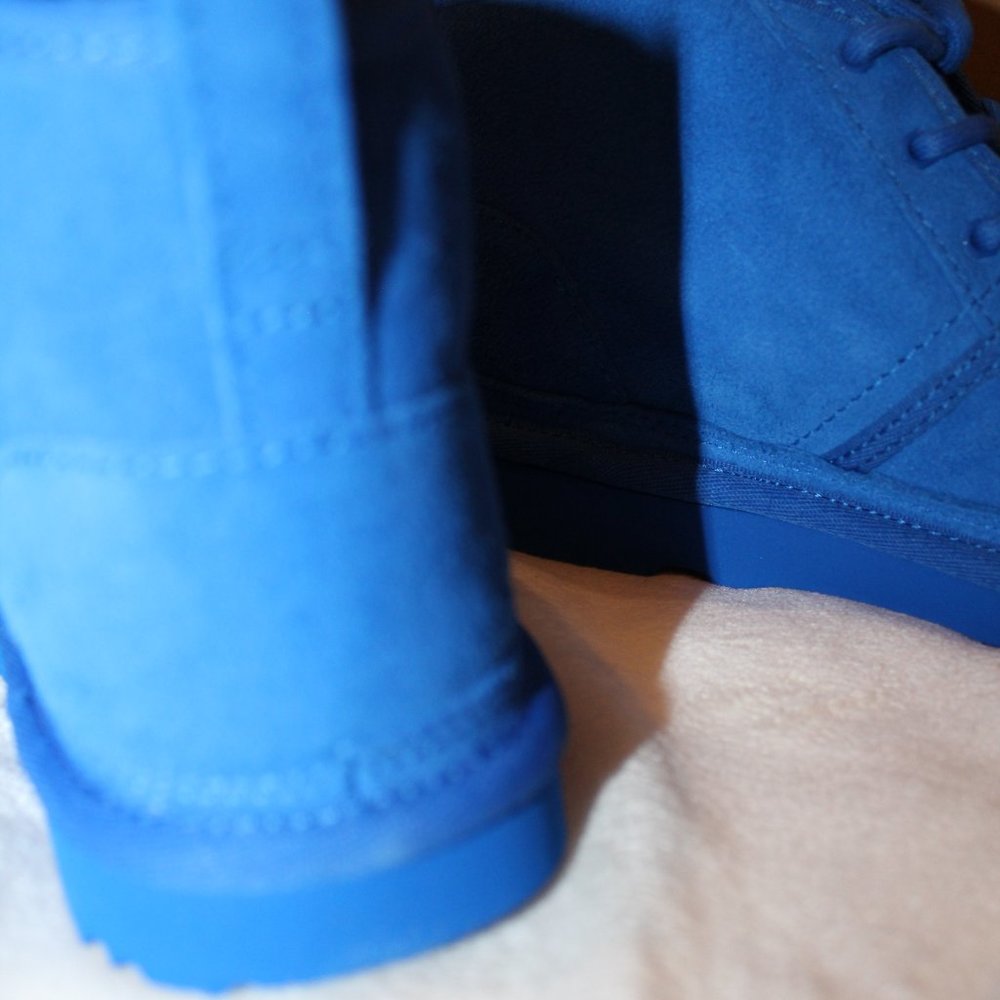 NIB UGG GIRL'S YOUTH NEUMEL ANKLE SUEDE‎ SHEARLING LINED LACE UP WINTER BOOTS - Picture 6 of 7